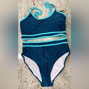 BMJL Color Block Two Piece Bikini Swimsuit NWT